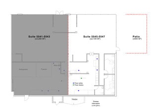 5487-5597 Clairemont Mesa Blvd, San Diego, CA à louer Plan d’étage- Image 1 de 1