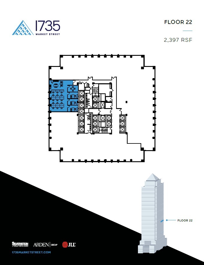 1735 Market St, Philadelphia, PA à louer Plan d  tage- Image 1 de 1