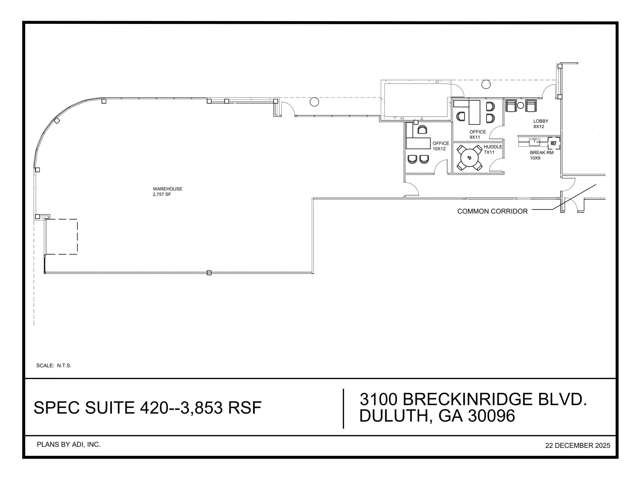 3100 Breckinridge Blvd, Duluth, GA à louer Plan de site- Image 1 de 8