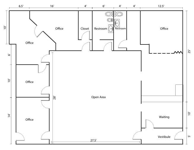 42553 N Ridge Rd, Elyria, OH for lease Floor Plan- Image 1 of 1