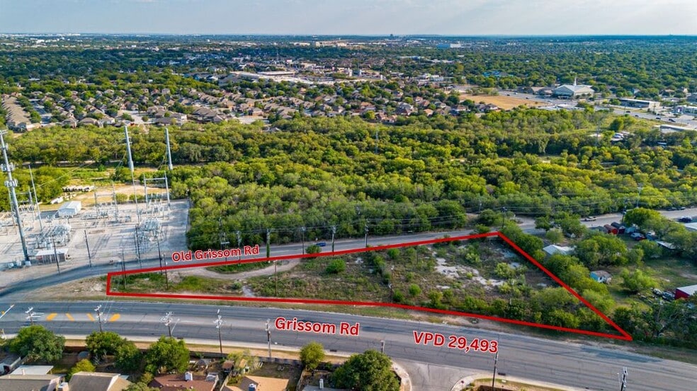 1.44 ± AC Grissom Rd Rd, San Antonio, TX à vendre - Aérien - Image 2 de 12