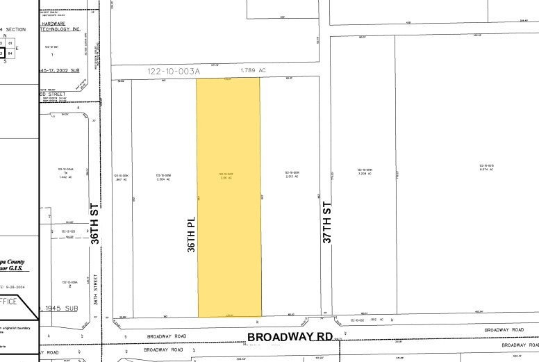 4207-4249 S 36th Pl, Phoenix, AZ à louer - Plan cadastral - Image 2 de 2