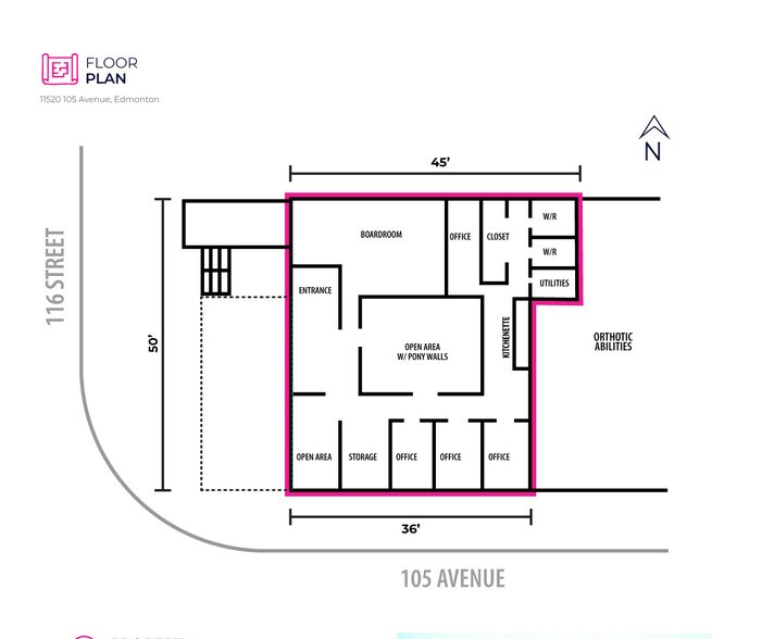 10525 116 St NW, Edmonton, AB à louer - Plan d’étage - Image 3 de 23