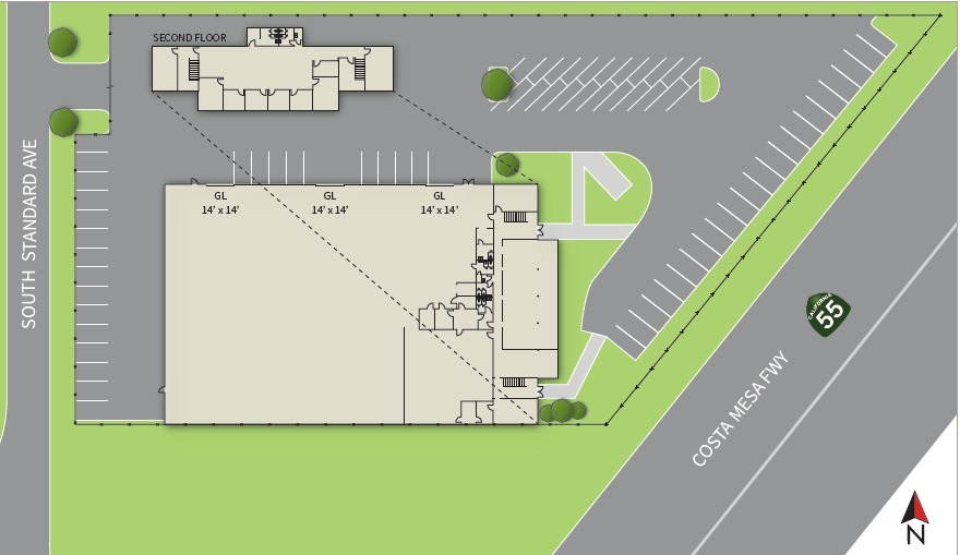 3201 S Standard Ave, Santa Ana, CA à louer - Plan de site - Image 2 de 8