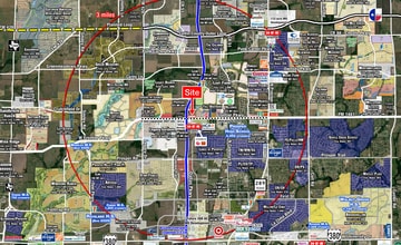 NEQ Frontier & DNT, Prosper, TX - Aérien  Vue de la carte - Image1