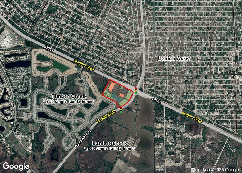 SWC Daniels Parkway & SR 82, Fort Myers, FL à louer - Aérien - Image 1 de 2