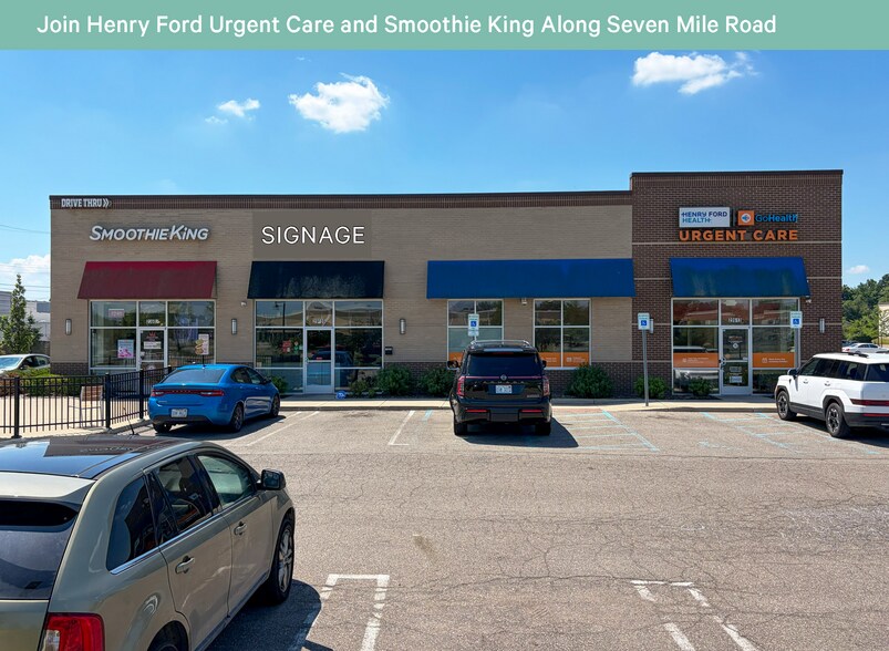 29597-29613 7 Mile Rd, Livonia, MI à louer - Photo du bâtiment - Image 2 de 10