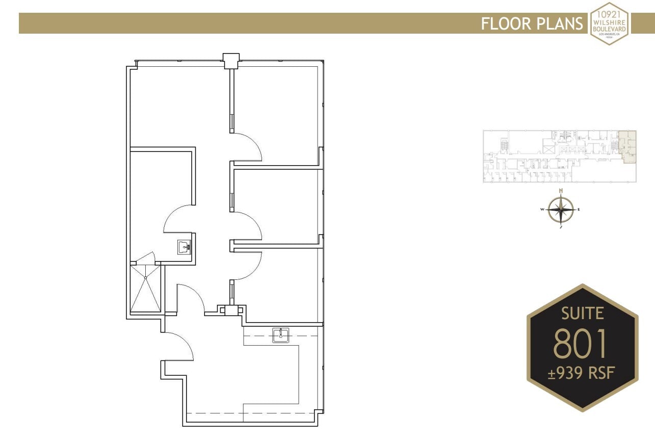 10921 Wilshire Blvd, Los Angeles, CA for lease Floor Plan- Image 1 of 1