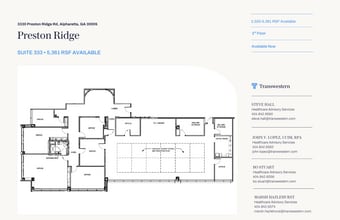3330 Preston Ridge Rd, Alpharetta, GA à louer Plan d’étage- Image 1 de 1