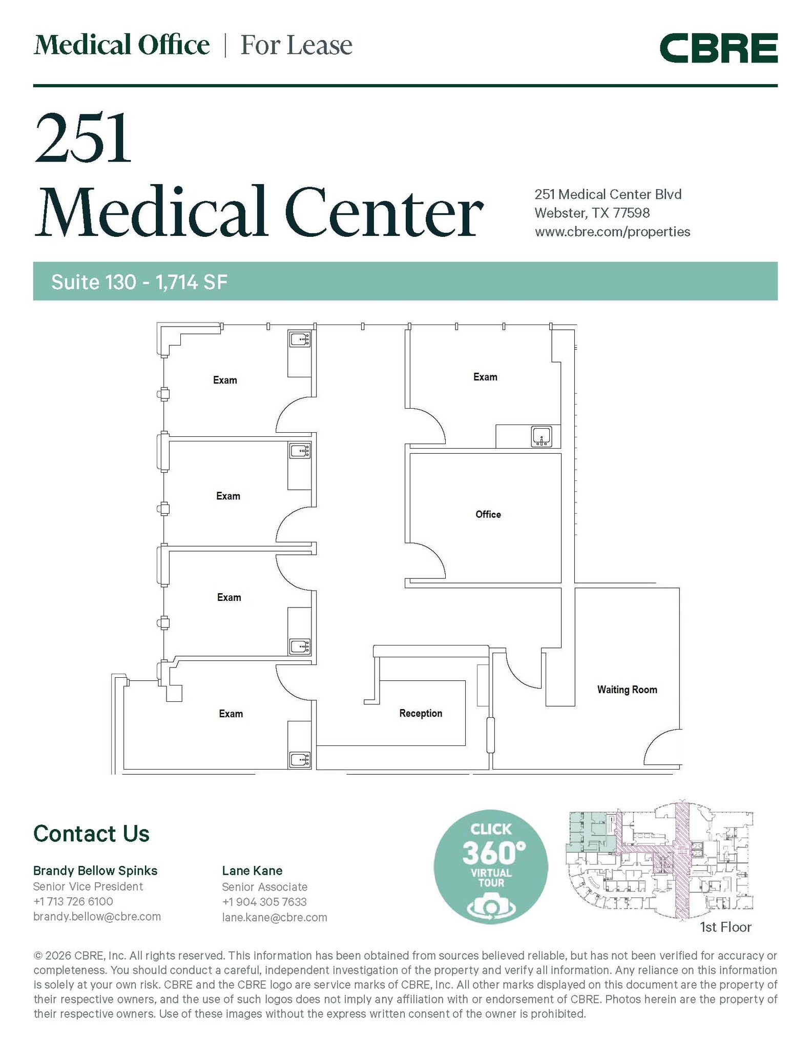 251 Medical Center Blvd, Webster, TX for lease Interior Photo- Image 1 of 1