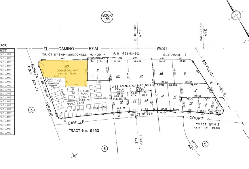 399 W El Camino Real, Mountain View, CA à louer - Plan cadastral - Image 2 de 4