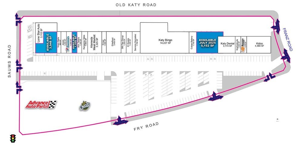 2311-2439 N Fry Rd, Katy, TX à louer - Plan de site - Image 2 de 3