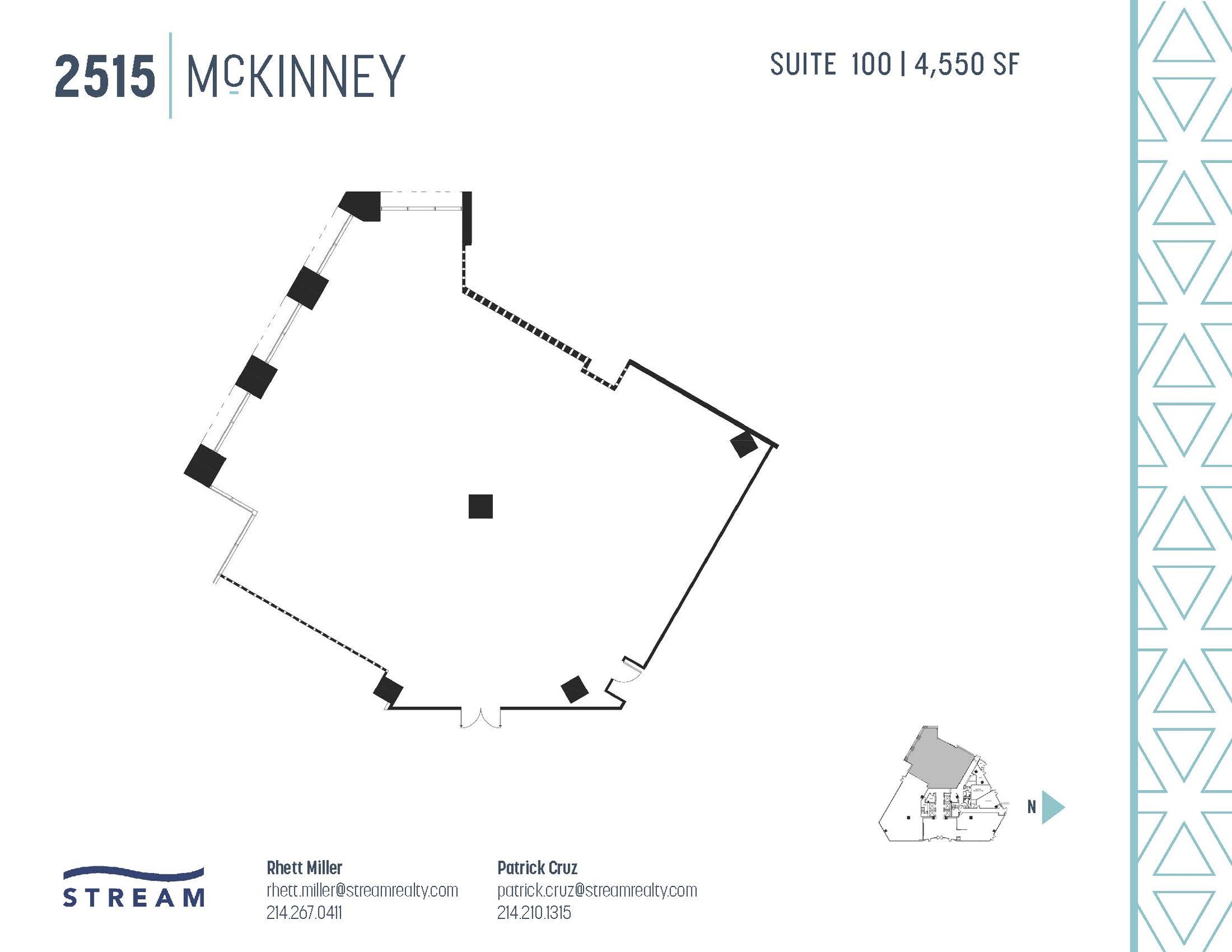 2515 McKinney Ave, Dallas, TX à louer Plan d  tage- Image 1 de 1