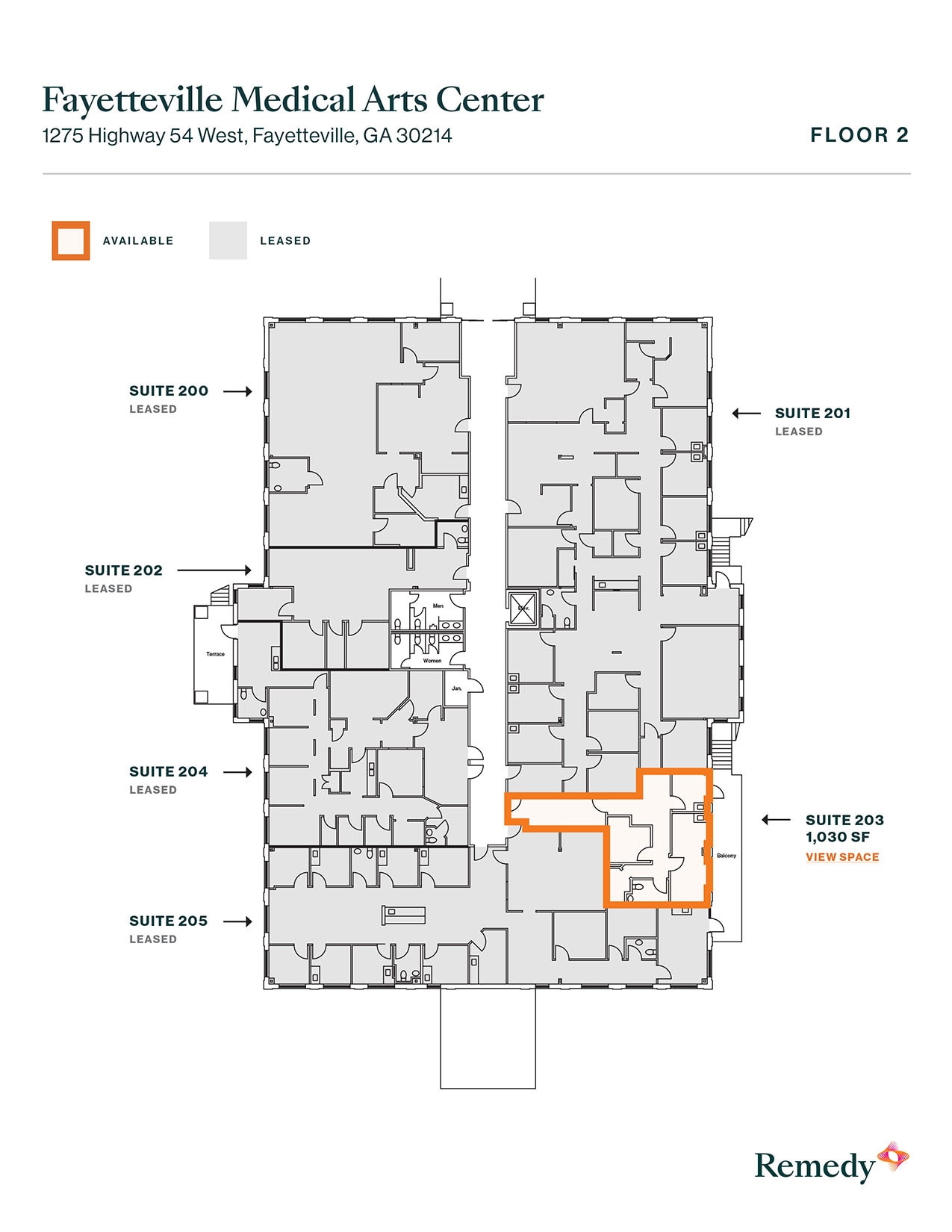 1275 Highway 54 W, Fayetteville, GA for lease Floor Plan- Image 1 of 1