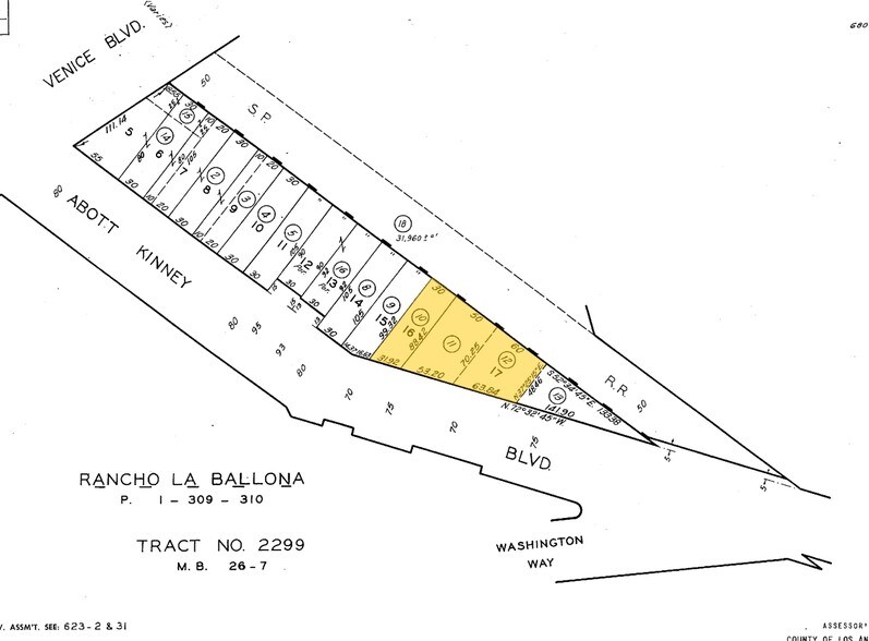 1733-1737 Abbot Kinney Blvd, Venice, CA à louer - Plan cadastral - Image 2 de 40