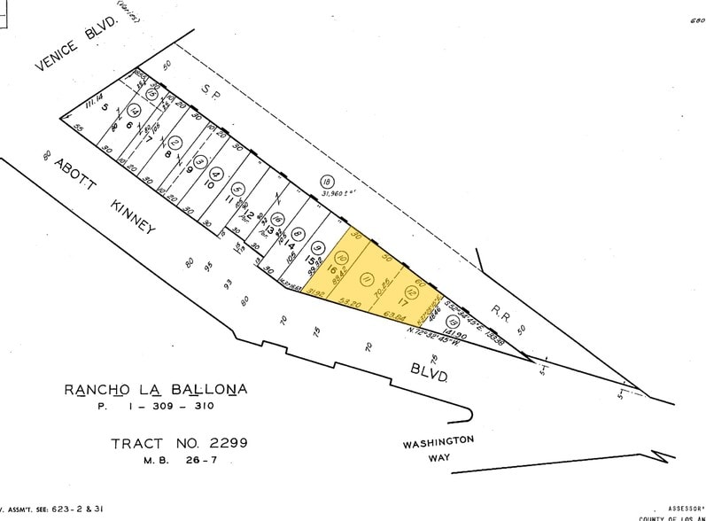 1733-1737 Abbot Kinney Blvd, Venice, CA for lease - Plat Map - Image 2 of 40