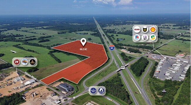 Plus de détails pour Hines Blvd, Prescott, AR - Terrain à vendre