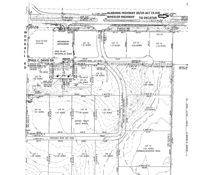 Near Corner Of Al Hwy 20 And Woodall Road, Decatur, AL for sale - Building Photo - Image 3 of 3