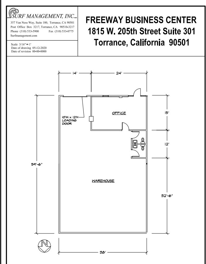 1815 W 205th St, Torrance, CA à louer Plan d  tage- Image 1 de 1