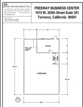 1815 W 205th St, Torrance, CA à louer Plan d  tage- Image 1 de 1