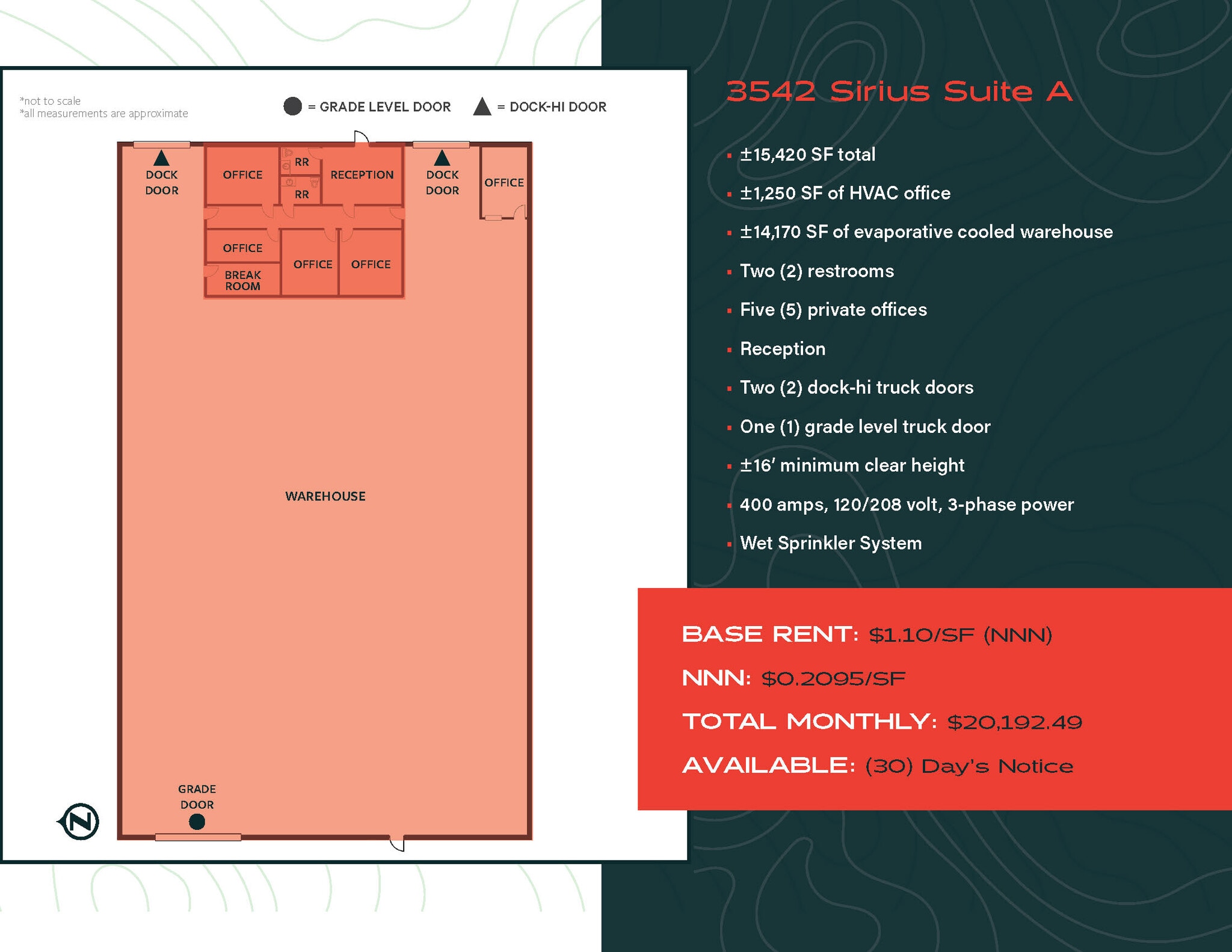 3542 Sirius Ave, Las Vegas, NV for lease Floor Plan- Image 1 of 1