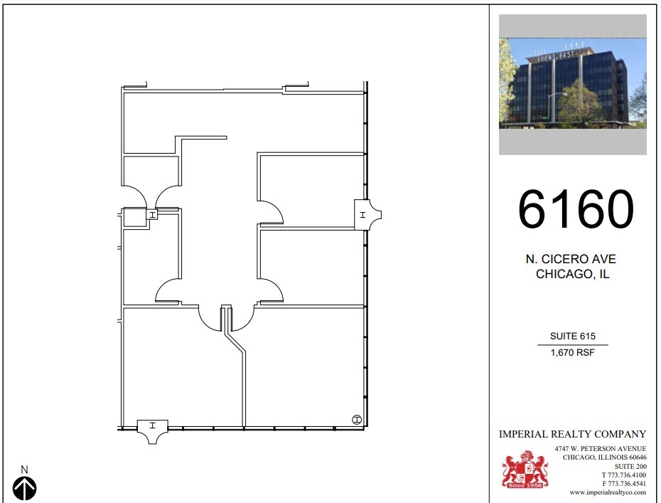 6160 N Cicero Ave, Chicago, IL à louer Plan d  tage- Image 1 de 1