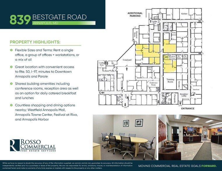 839 Bestgate Rd, Annapolis, MD à louer - Plan d’étage - Image 2 de 11