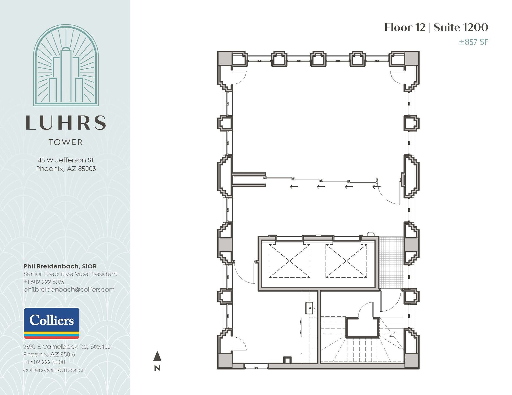 45 W Jefferson St, Phoenix, AZ for lease Floor Plan- Image 1 of 1