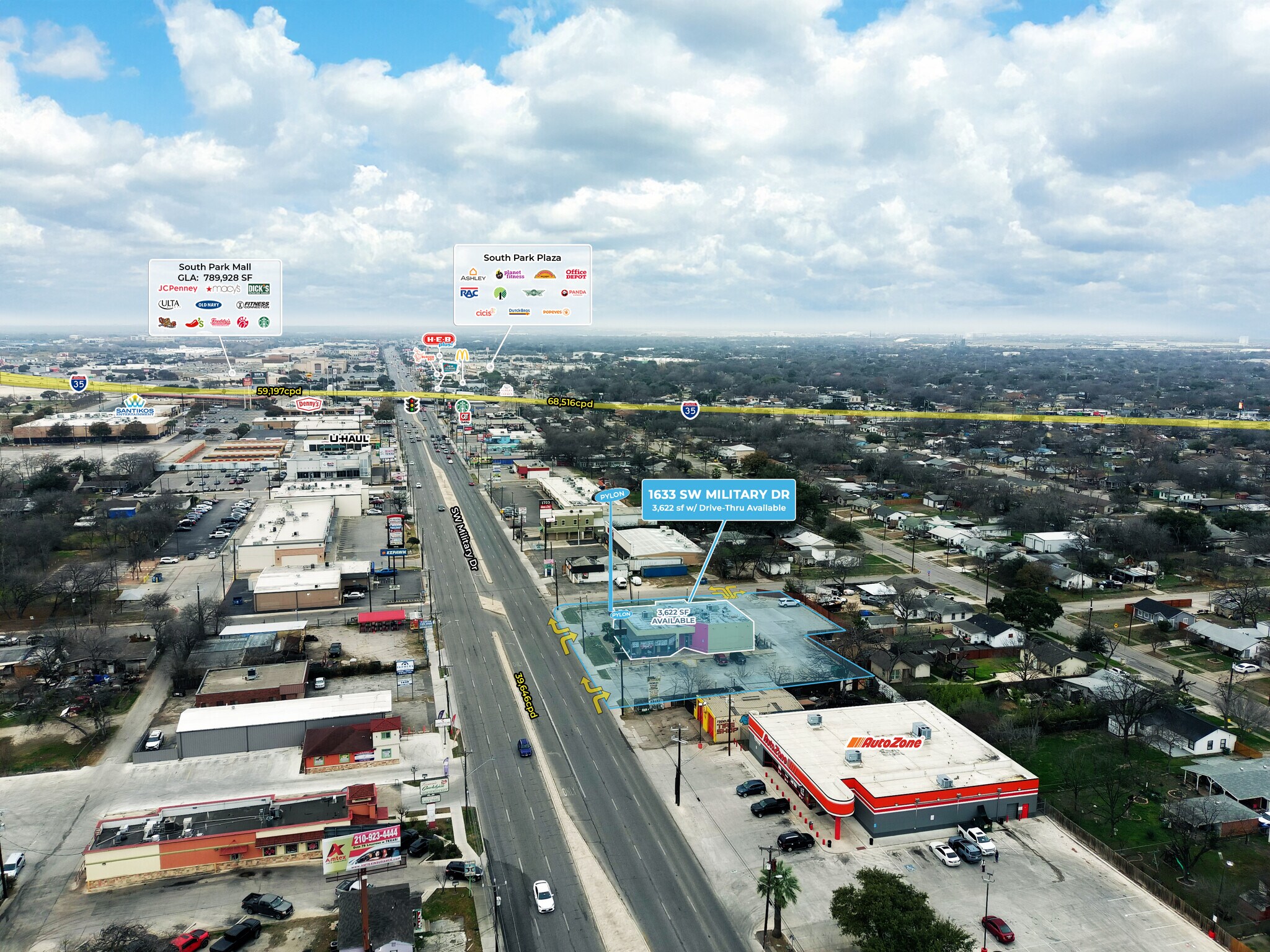 1633 SW Military Dr, San Antonio, TX à louer Photo du bâtiment- Image 1 de 7