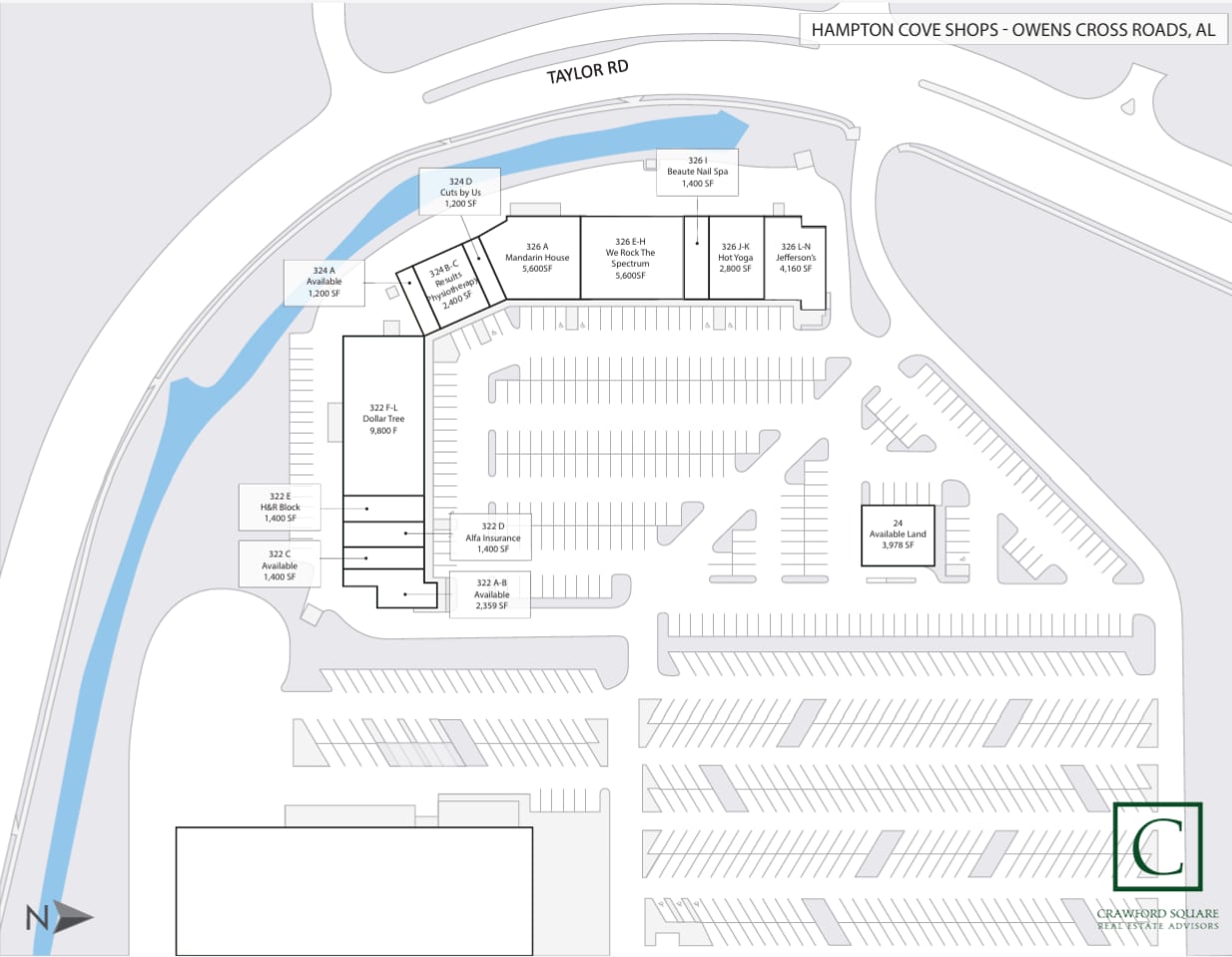 322 Sutton Rd SE, Owens Cross Roads, AL for lease Site Plan- Image 1 of 1
