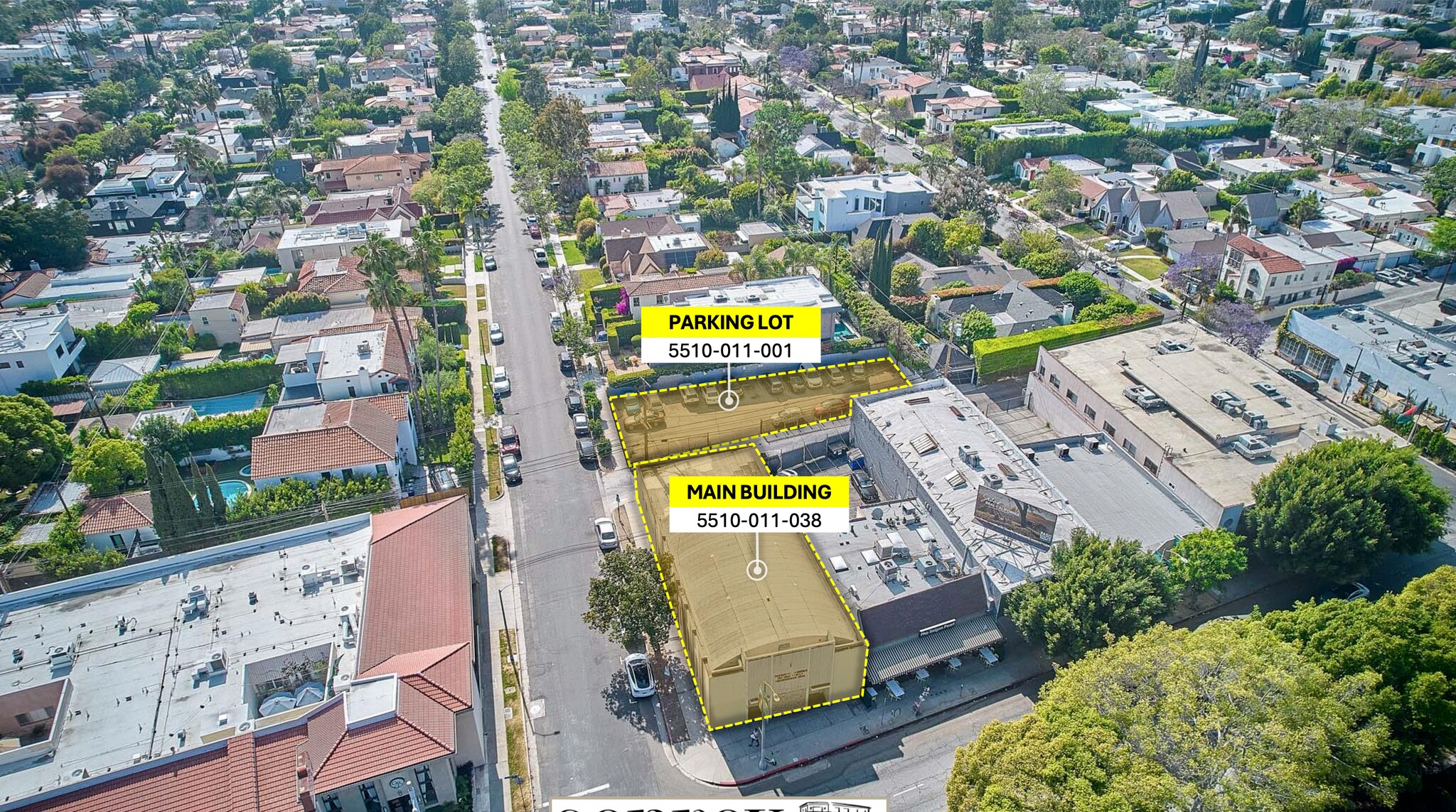 525 S Fairfax Ave, Los Angeles, CA à vendre Aérien- Image 1 de 1