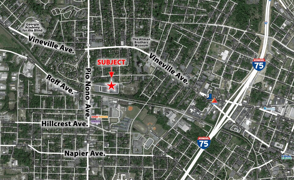 400 Pio Nono Ave, Macon-Bibb, GA à louer - Aérien - Image 2 de 3