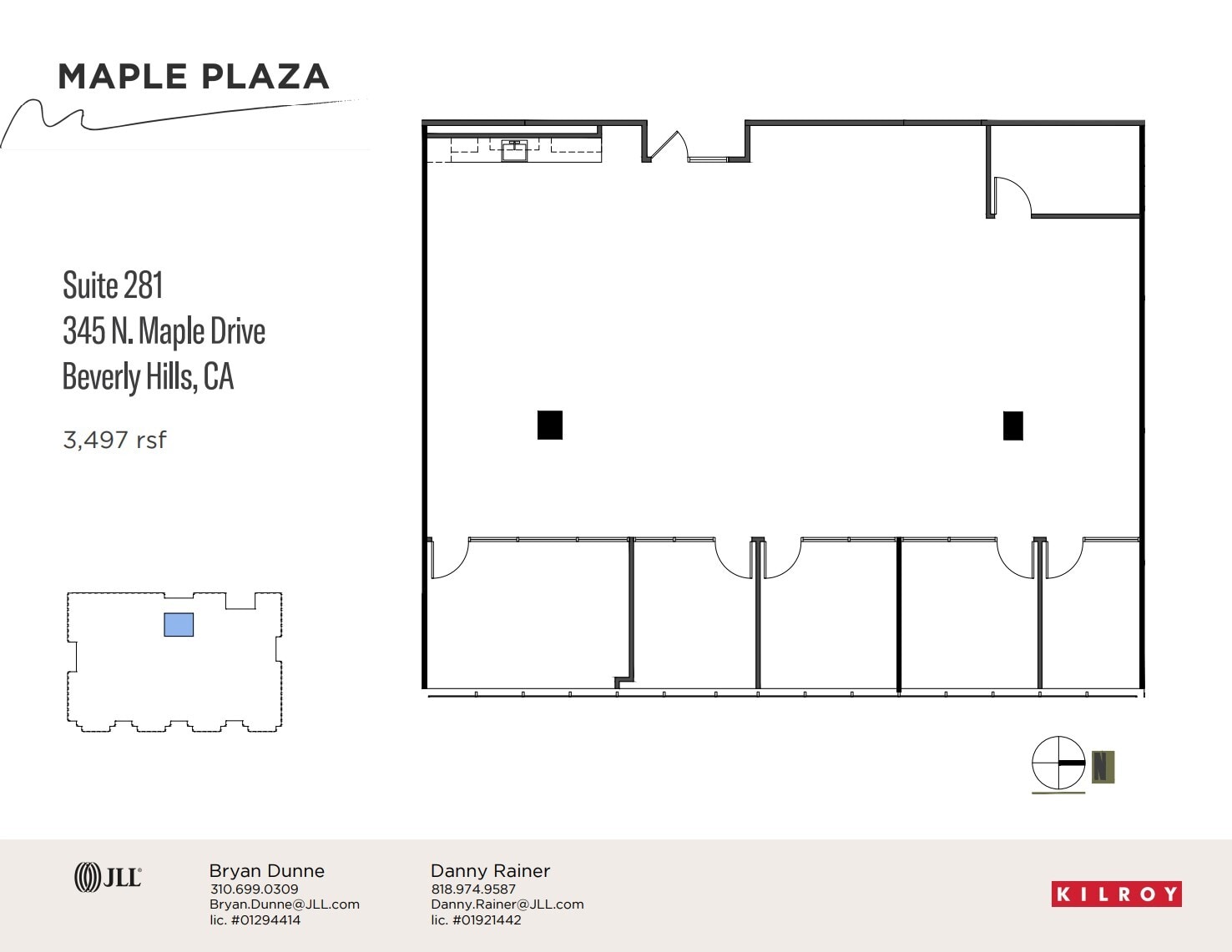 345 N Maple Dr, Beverly Hills, CA à louer Plan d’étage- Image 1 de 1