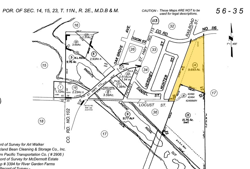 42445 County Road 116, Knights Landing, CA à louer - Plan cadastral - Image 3 de 8