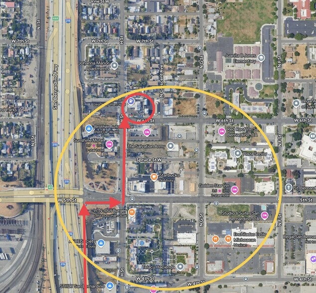 605 N H St, San Bernardino, CA for sale - Aerial - Image 3 of 4