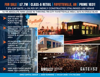 Plus de détails pour 3615 N Steele Blvd, Fayetteville, AR - Commerce de détail à vendre