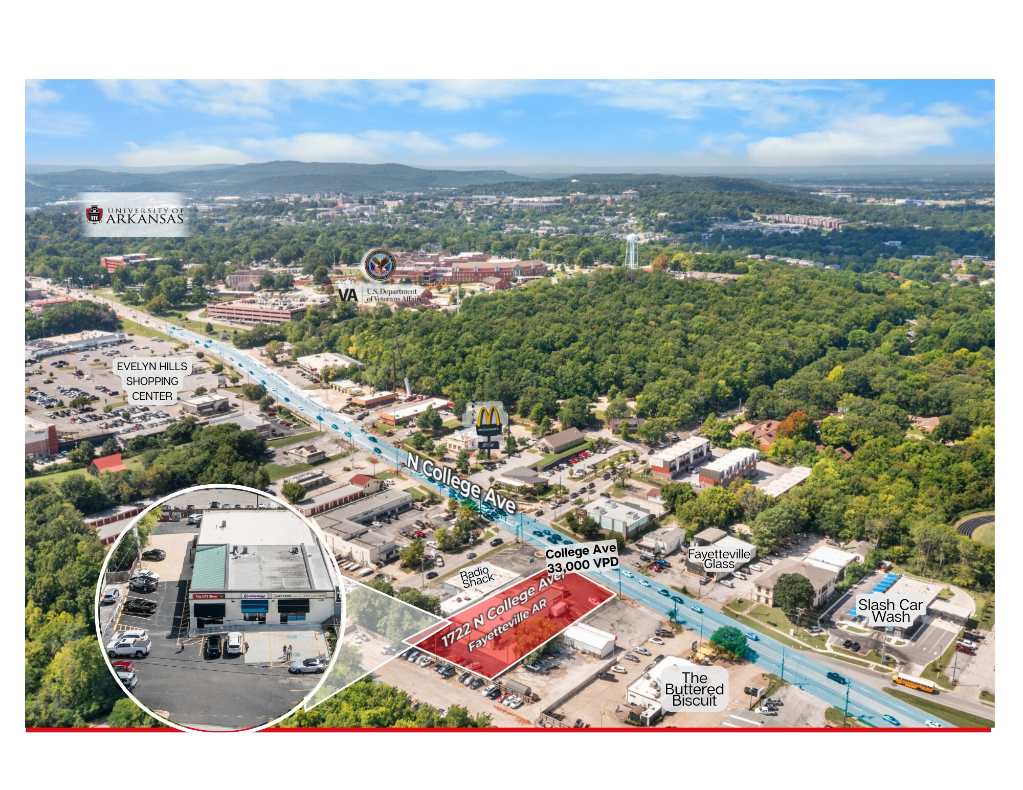 1722 N College Ave, Fayetteville, AR à vendre Photo du bâtiment- Image 1 de 1