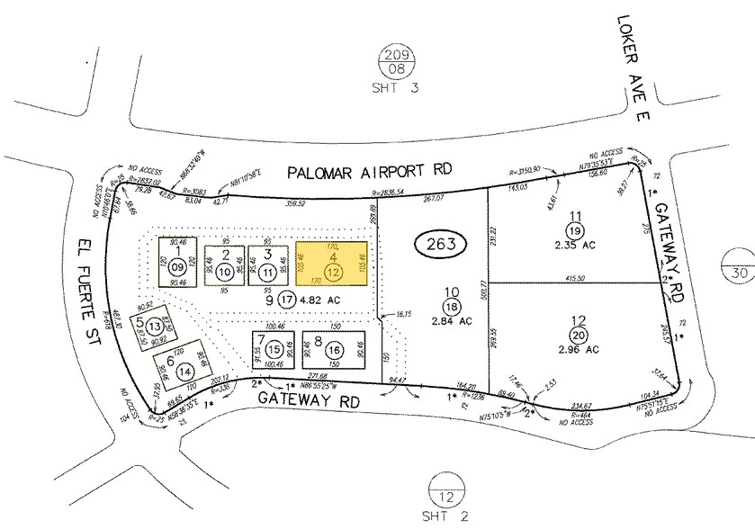 2712 Gateway Rd, Carlsbad, CA for sale - Plat Map - Image 2 of 3