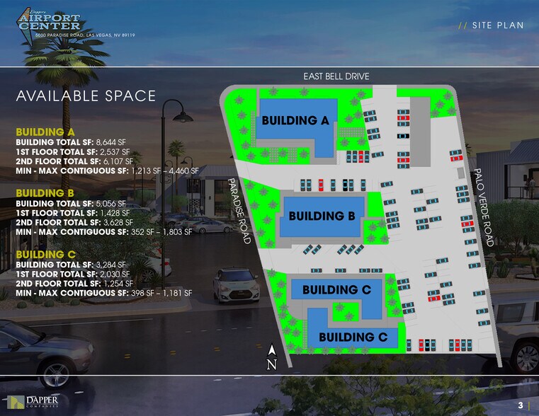 5030 Paradise Rd, Las Vegas, NV à louer - Plan de site - Image 2 de 38