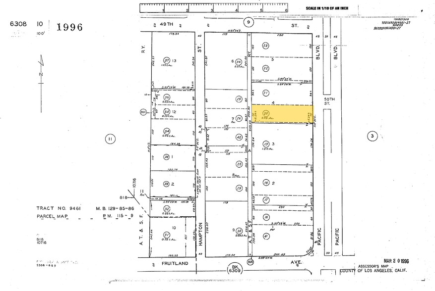 5001 Pacific Blvd, Vernon, CA à vendre - Plan cadastral - Image 1 de 1