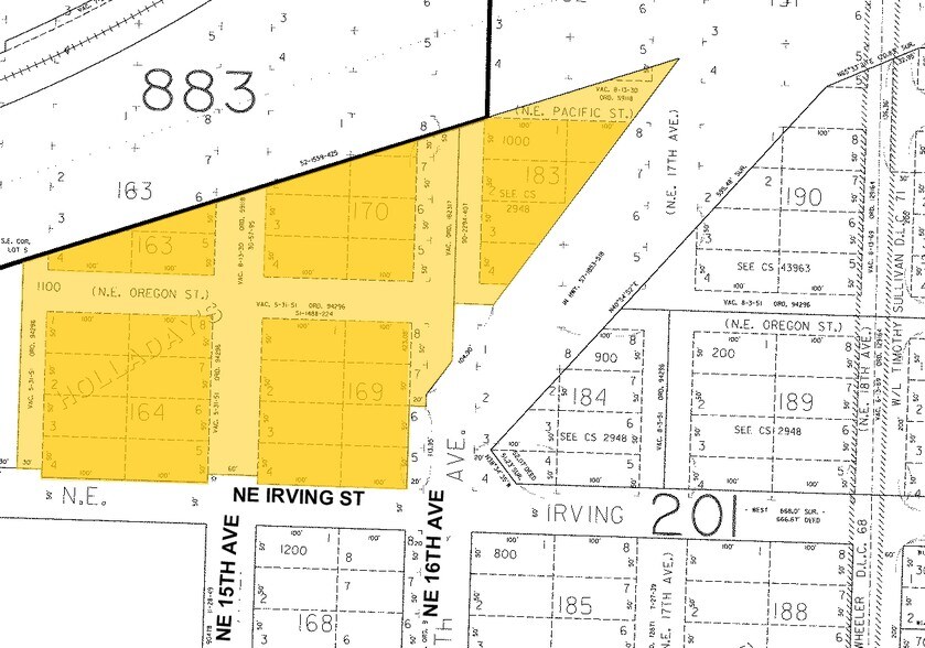 1425 NE Irving St, Portland, OR à louer - Plan cadastral - Image 2 de 2