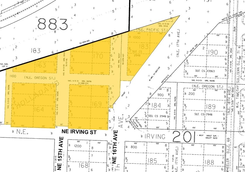 1425 NE Irving St, Portland, OR for lease - Plat Map - Image 2 of 2