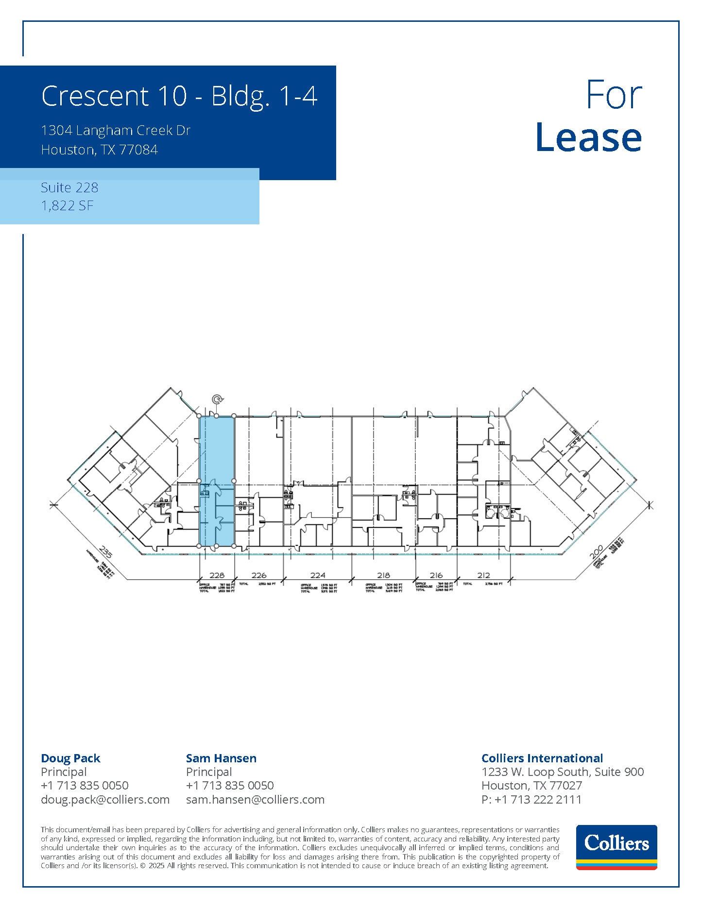 1304 Langham Creek Dr, Houston, TX à louer Plan d’étage- Image 1 de 1