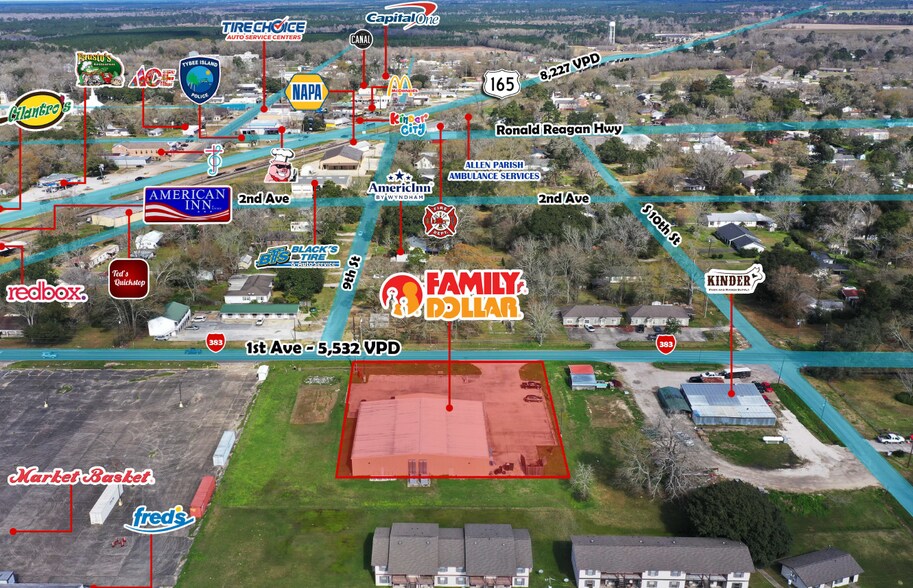 911 1st ave, Kinder, LA à vendre - Photo du bâtiment - Image 3 de 7