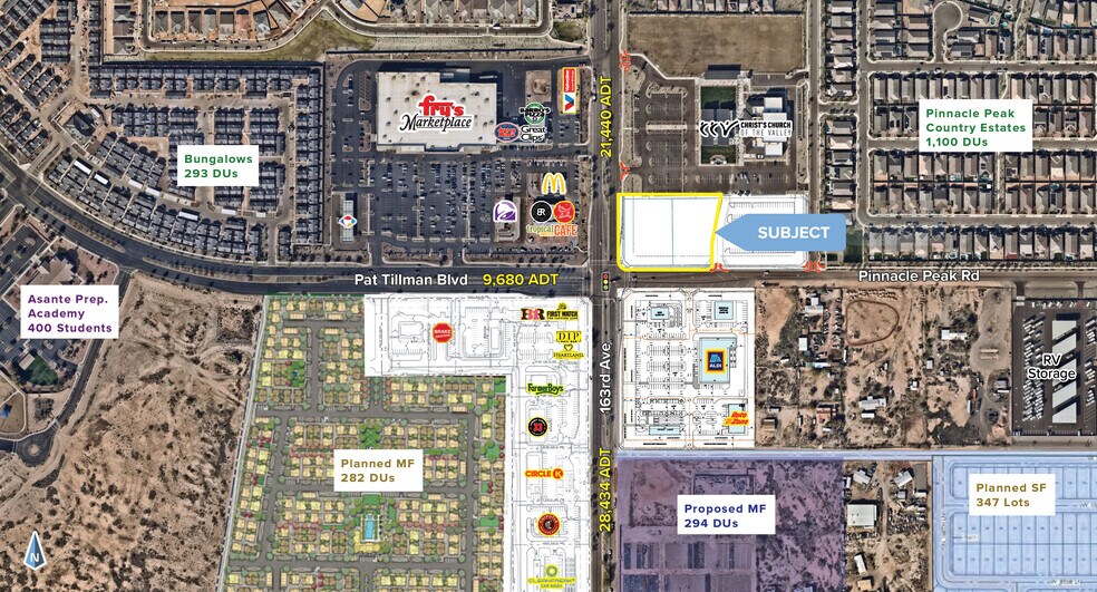 NEC 163rd Ave & Pinnacle Peak Rd ave, Surprise, AZ à louer - Photo du bâtiment - Image 2 de 4