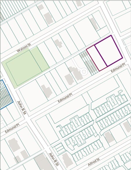 301 & 321 Edmund Place, Detroit, MI à vendre - Plan cadastral - Image 2 de 5