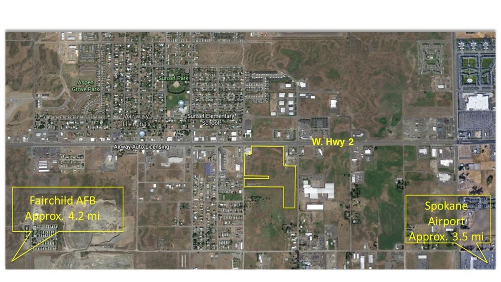 Hwy 2 Between Russell St & Garfield Rd, Airway Heights, WA à vendre - Autre - Image 2 de 4