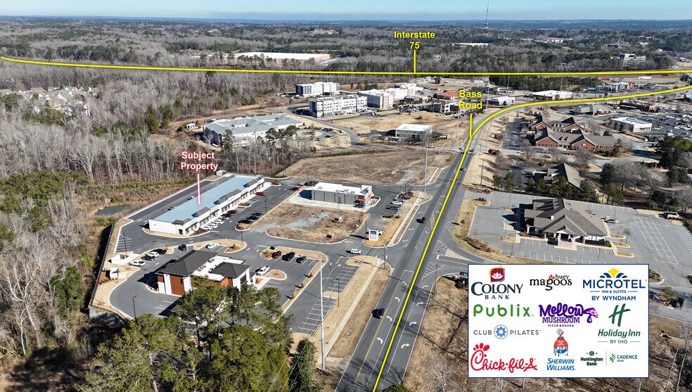 1448 Bass Road Rd, Macon-Bibb, GA à louer - Aérien - Image 3 de 5