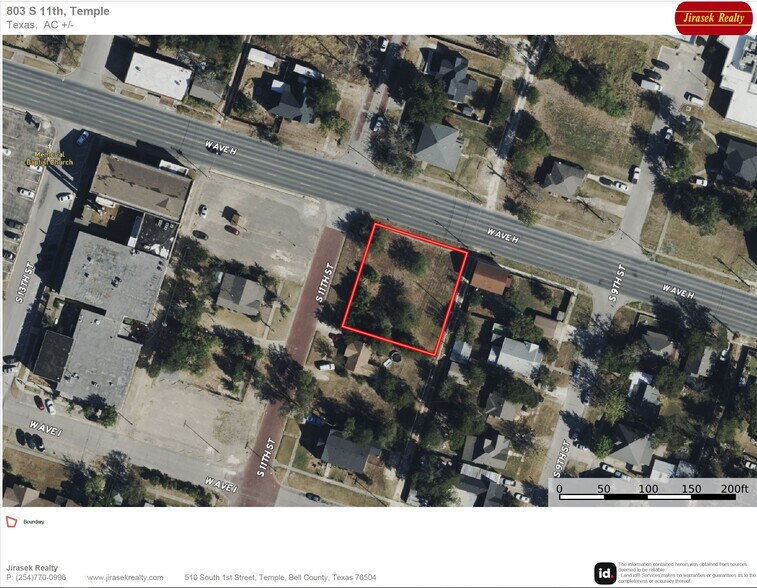 803 11th St, Temple, TX à vendre - Aérien - Image 2 de 2