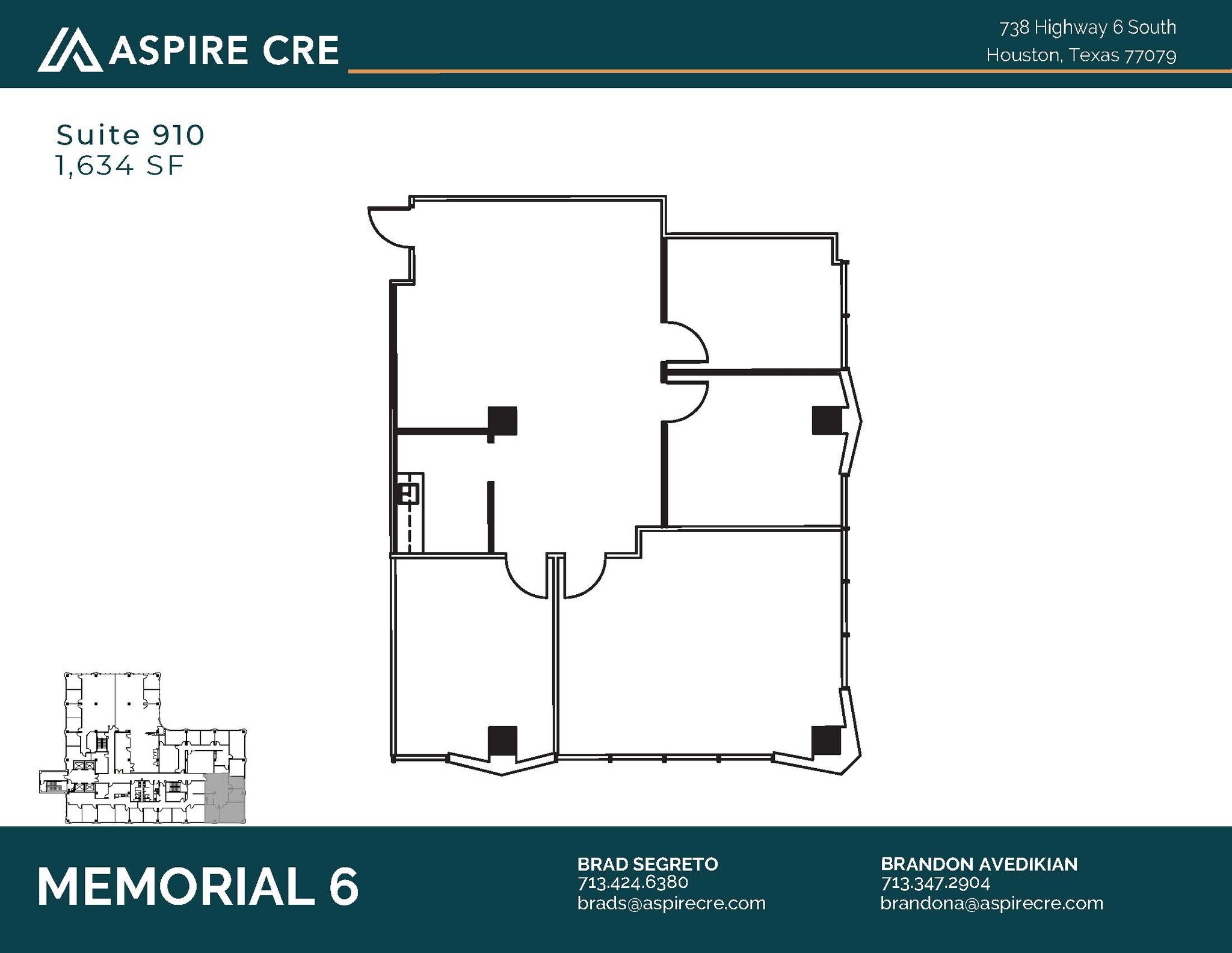 738 Highway 6 S, Houston, TX à louer Plan d’étage- Image 1 de 2